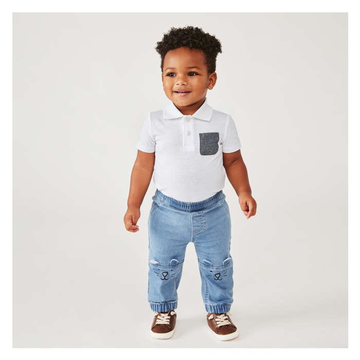 Baby Boys' Polo Bodysuit